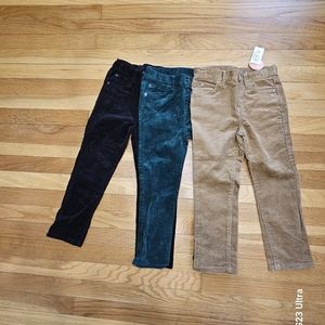 Children place boys corduroy pants,All three pants are new and only one with tag